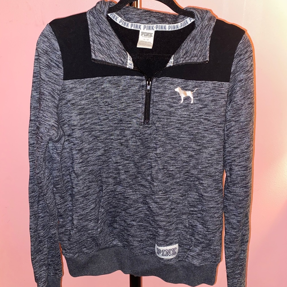 Pink Brand Three Quarter Zip Sweatshirt!